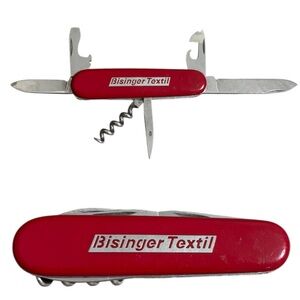Vintage Victorinox Tourist Swiss Army Red Utility Tool Bisinger Textil Accessory